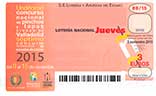 Décimo del sorteo de Lotería Nacional del 5 de Noviembre de 2015