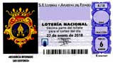 Décimo del sorteo de Lotería Nacional del 27 de Enero de 2018