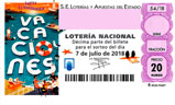 Décimo del sorteo de Lotería Nacional del 7 de Julio de 2018