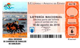 Décimo del sorteo de Lotería Nacional del 18 de Agosto de 2018