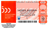 Décimo del sorteo de Lotería Nacional del 19 de Enero de 2019