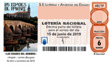 Décimo del sorteo de Lotería Nacional del 15 de Junio de 2019