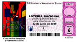 Décimo del sorteo de Lotería Nacional del 22 de Junio de 2019