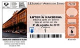 Décimo del sorteo de Lotería Nacional del 31 de Agosto de 2019