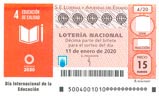 Décimo del sorteo de Lotería Nacional del 11 de Enero de 2020