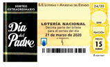 Décimo del sorteo de Lotería Nacional del 13 de Junio de 2020