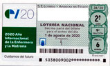 Décimo del sorteo de Lotería Nacional del 1 de Agosto de 2020