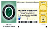 Décimo del sorteo de Lotería Nacional del 5 de Septiembre de 2020