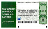 Décimo del sorteo de Lotería Nacional del 12 de Septiembre de 2020