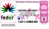 Décimo del sorteo de Lotería Nacional del 27 de Febrero de 2021