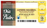 Décimo del sorteo de Lotería Nacional del 20 de Marzo de 2021