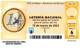 Décimo del sorteo de Lotería Nacional del 12 de Marzo de 2022
