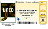 Décimo del sorteo de Lotería Nacional del 2 de Abril de 2022