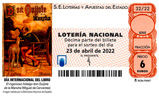 Décimo del sorteo de Lotería Nacional del 23 de Abril de 2022