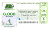 Décimo del sorteo de Lotería Nacional del 14 de Mayo de 2022