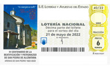 Décimo del sorteo de Lotería Nacional del 21 de Mayo de 2022