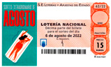Décimo del sorteo de Lotería Nacional del 6 de Agosto de 2022