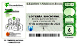 Décimo del sorteo de Lotería Nacional del 17 de Septiembre de 2022