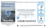 Décimo del sorteo de Lotería Nacional del 8 de Octubre de 2022