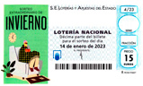 Décimo del sorteo de Lotería Nacional del 14 de Enero de 2023