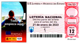 Décimo del sorteo de Lotería Nacional del 21 de Enero de 2023