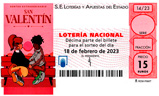 Décimo del sorteo de Lotería Nacional del 18 de Febrero de 2023