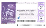 Décimo del sorteo de Lotería Nacional del 11 de Marzo de 2023