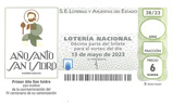 Décimo del sorteo de Lotería Nacional del 13 de Mayo de 2023