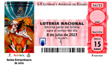 Décimo del sorteo de Lotería Nacional del 8 de Julio de 2023