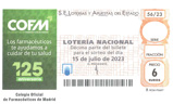 Décimo del sorteo de Lotería Nacional del 15 de Julio de 2023