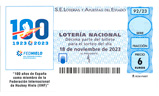 Décimo del sorteo de Lotería Nacional del 18 de Noviembre de 2023