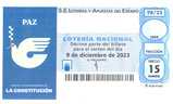 Décimo del sorteo de Lotería Nacional del 9 de Diciembre de 2023
