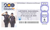 Décimo del sorteo de Lotería Nacional del 27 de Enero de 2024