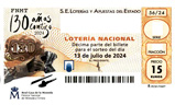 Décimo del sorteo de Lotería Nacional del 13 de Julio de 2024