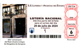Décimo del sorteo de Lotería Nacional del 20 de Julio de 2024