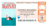 Décimo del sorteo de Lotería Nacional del 3 de Agosto de 2024
