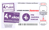 Décimo del sorteo de Lotería Nacional del 22 de Agosto de 2024