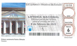 Décimo del sorteo de Lotería Nacional del 8 de Febrero de 2025