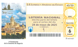 Décimo del sorteo de Lotería Nacional del 24 de Mayo de 2025