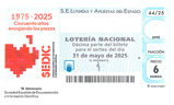 Décimo del sorteo de Lotería Nacional del 31 de Mayo de 2025