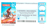 Décimo del sorteo de Lotería Nacional del 13 de Septiembre de 2025