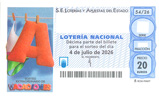 Décimo del sorteo de Lotería Nacional del 4 de Julio de 2026