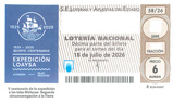 Décimo del sorteo de Lotería Nacional del 18 de Julio de 2026