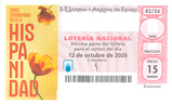 Décimo del sorteo de Lotería Nacional del 12 de Octubre de 2026